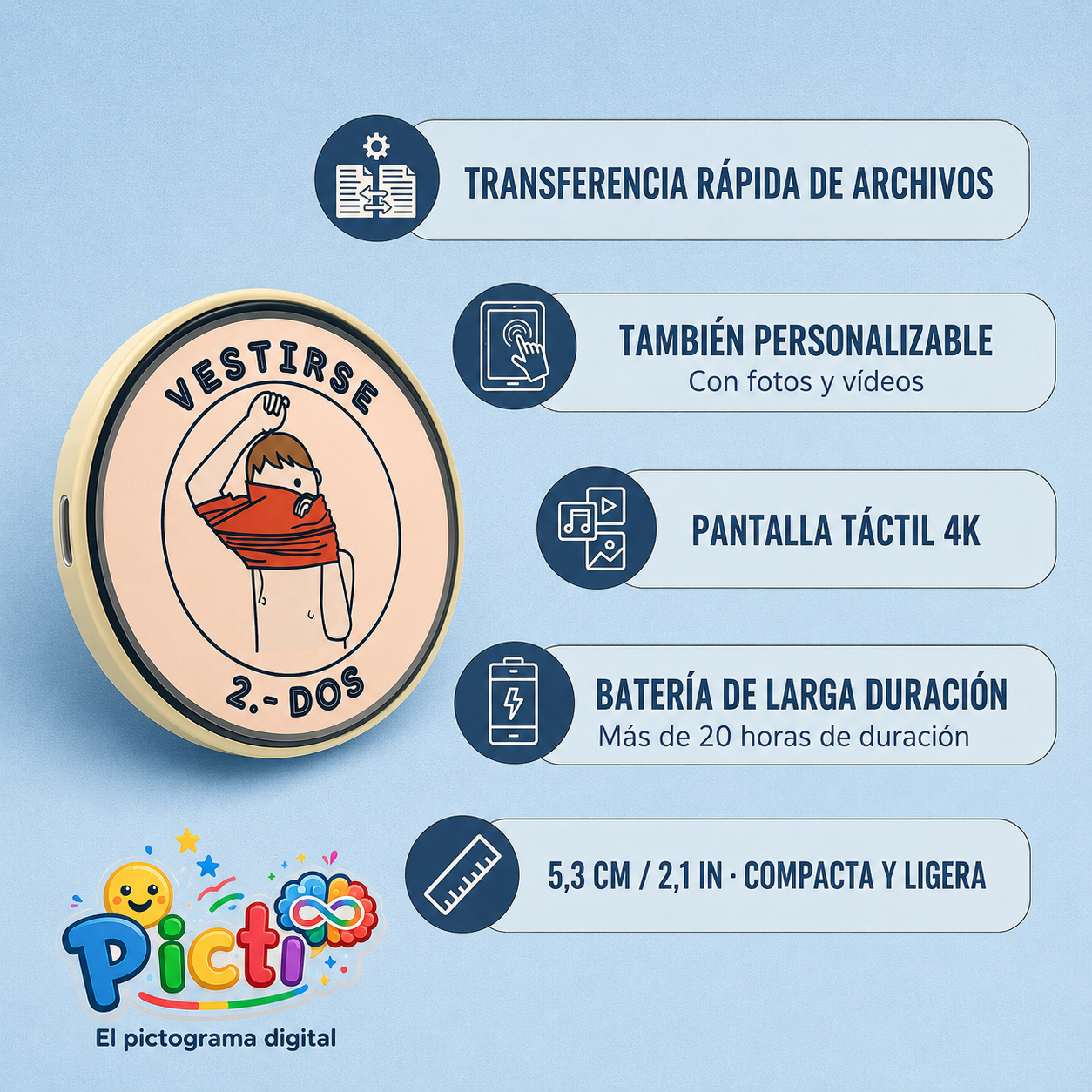 Picti ® Pictogramas visuales para peques